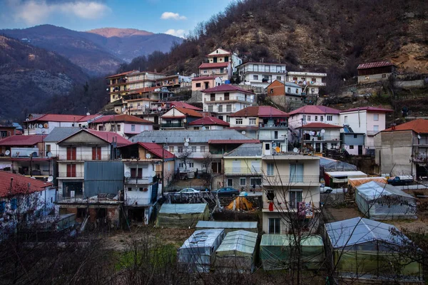 Thermes Una Aldea Montañosa Pomak Xanthi Frontera Greco Búlgara Thermes — Foto de Stock