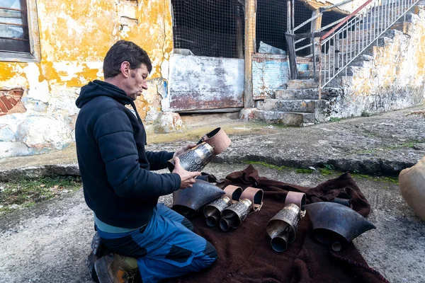 Volakas Grécia Janeiro 2022 Aldeia Volakas Drama Cada Janeiro Revive — Fotografia de Stock