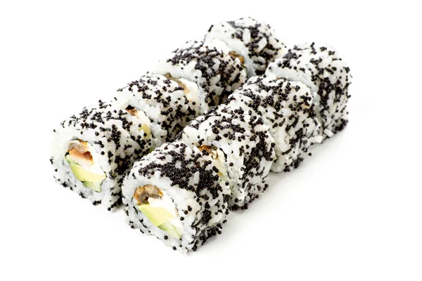 Sushi rolls isolated on white background — Stock Photo, Image