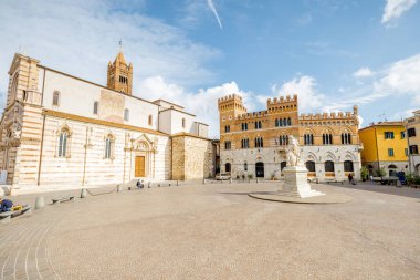 İtalya 'nın Grosseto şehrinin merkez meydanı