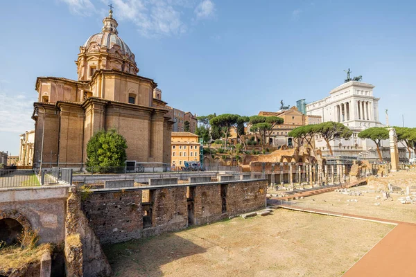 Vista sul Foro Romano a Roma, Italia — Foto Stock