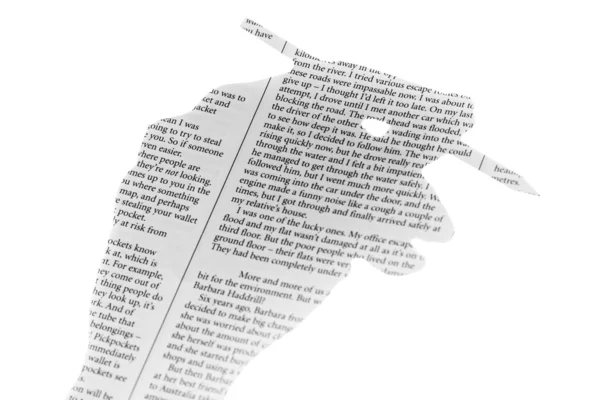 Idee, Text zu platzieren — Stockbild Text auf der Hand mit Bleistift — Stockfoto