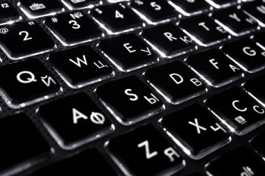 laptop klavye, gece