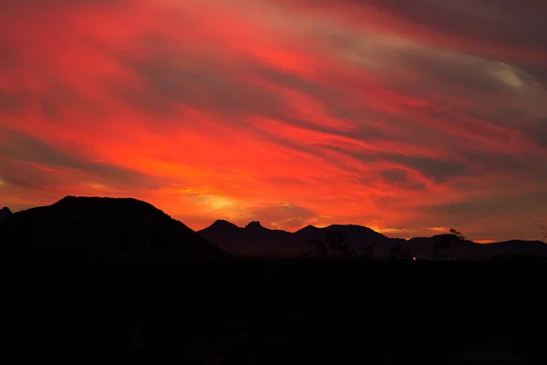 Céu vermelho EUA — Fotografia de Stock