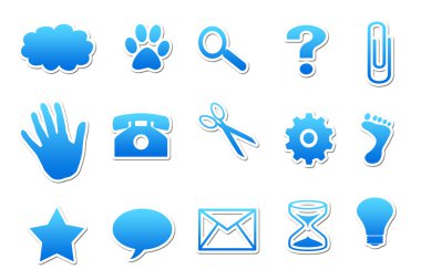 Verschiedene Symbole Webseite