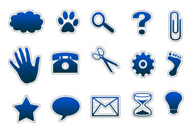 Verschiedene Symbole Webseite