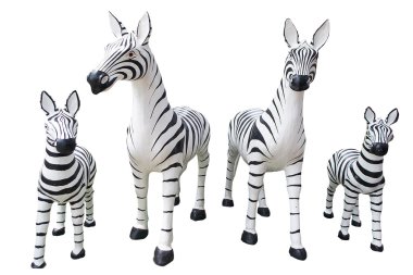 zebra 4 büyük heykeli