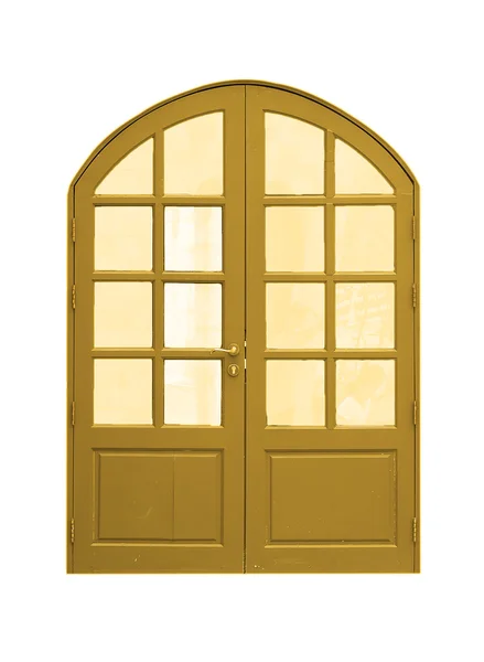 Wooden door upper curve vintage. — Stock Photo, Image