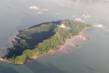 Uçakta iken havadan görünümü
