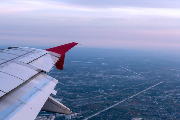 Vista aérea Mientras está en el avión — Foto de Stock