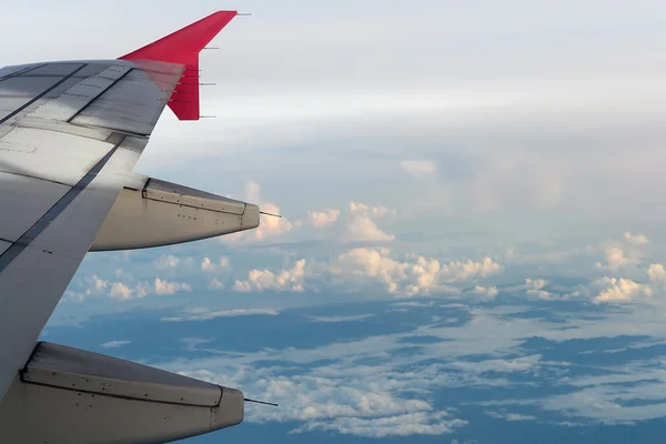 Вид з повітря Під час польоту — стокове фото