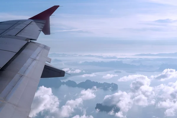 Vista aérea Mientras está en el avión — Foto de Stock