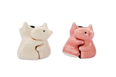 Farklı renk kucaklama repre seramik bebek soyut resim