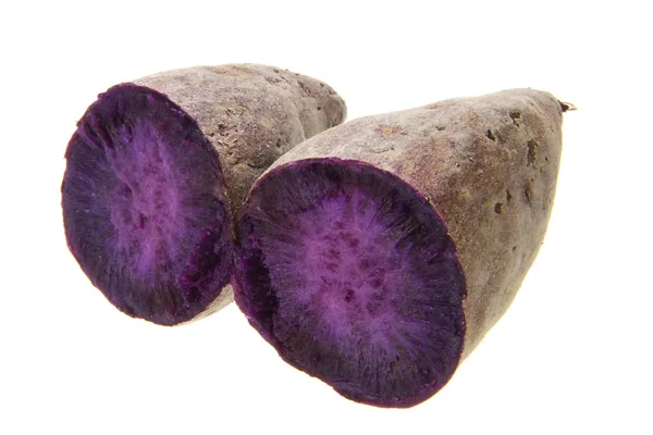 Paarse zoete aardappel Stockfoto