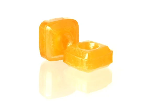 Orange flavoured hard candy — Stock Photo, Image