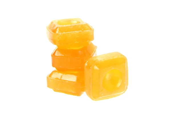 Orange flavoured hard candy — Stock Photo, Image
