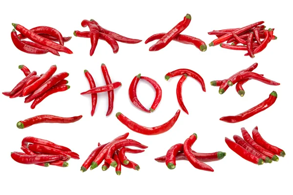 Hot pepper collection — Stock Photo, Image
