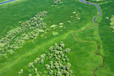 küçük Nehri havadan görünümü