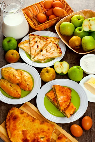 Home baking with apples — Stock Photo, Image