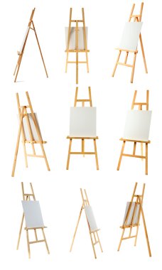 Easel with canvas clipart