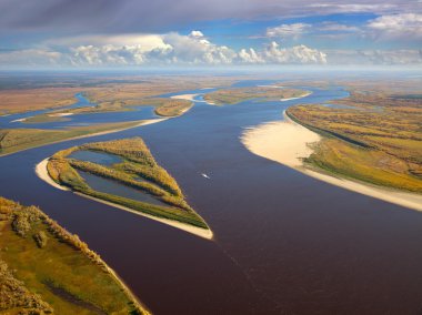 sonbaharda büyük Nehri