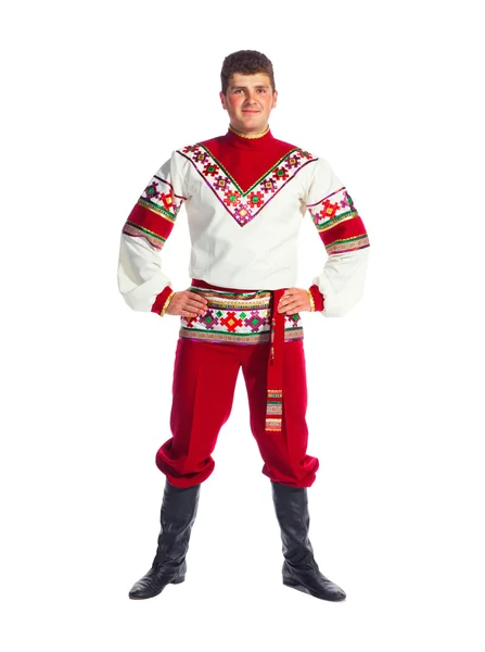 Rosyjski tancerz folk — Zdjęcie stockowe