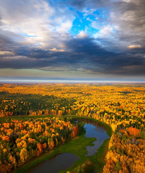 Fores lake in autumn — Stock Photo, Image