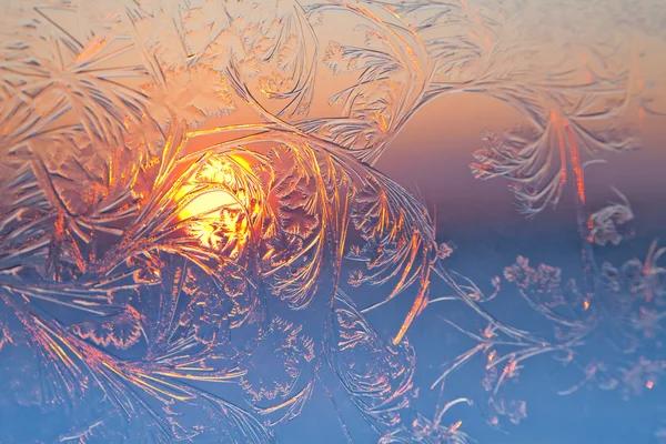 Frosty patterns — Stock Photo, Image