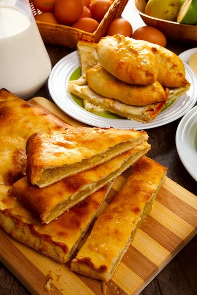 Startseite Backen mit Äpfeln — Stockfoto