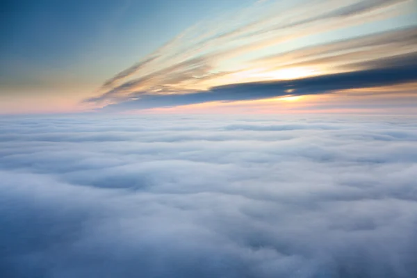 Céu e nuvens de fundo. Vista aérea — Fotografia de Stock