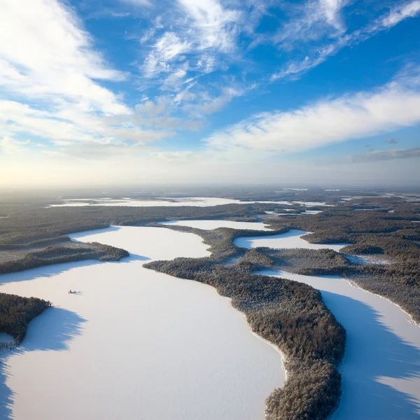 Forest Meren in de winter — Stockfoto