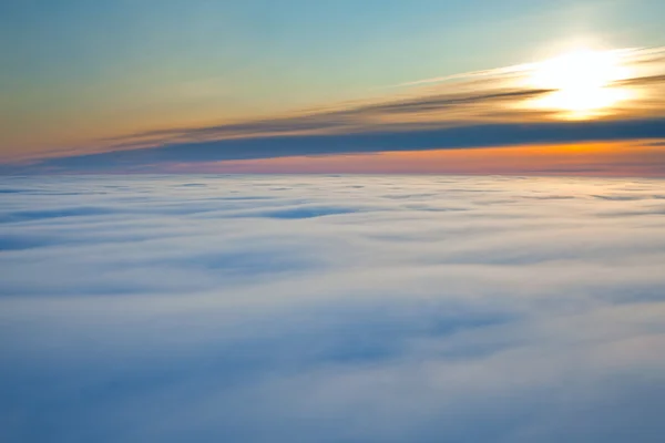 Cielo e nuvole sullo sfondo. Vista aerea — Foto Stock