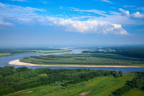 Летом река Лес — стоковое фото