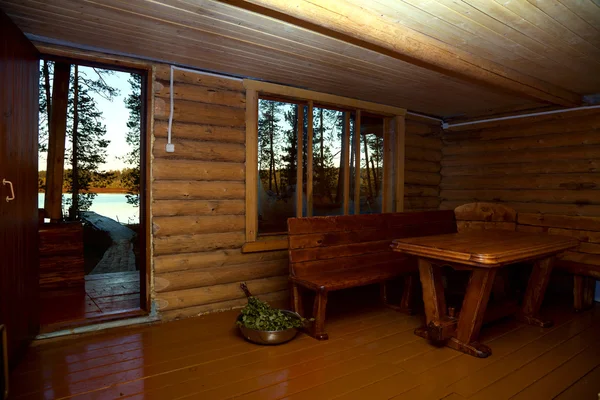 Sauna iç — Stok fotoğraf