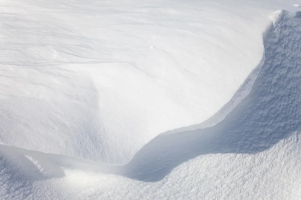 Snow drifts in the sunlight — Stock Photo, Image