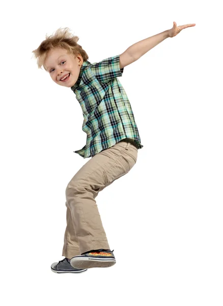 Jumping boy — Stock Photo, Image