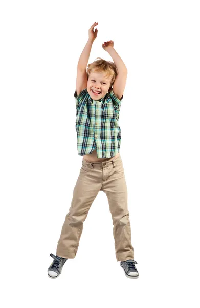 Jumping boy — Stock Photo, Image