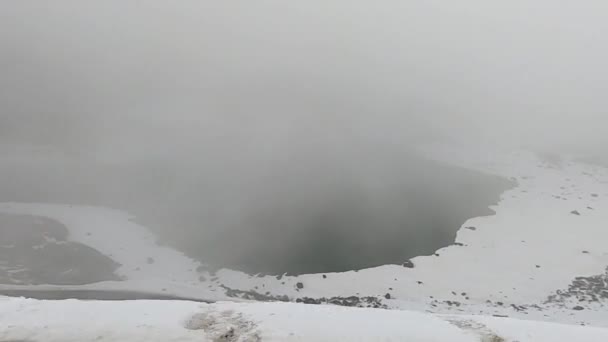 Himálajská Horská Krajina Zimě Ráno Horního Úhlu — Stock video