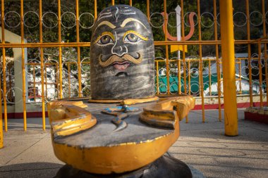 Hindu tanrısı Shiva linga farklı açılardan görüntü Haridwar uttrakhand Hindistan 'da 23 Şubat' ta çekilmiştir..