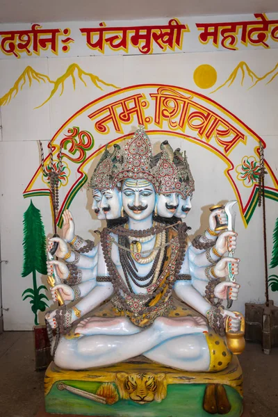 Ινδουιστικό Θρησκευτικό Άγαλμα Θεού Από Διαφορετική Γωνία Εικόνα Λαμβάνεται Haridwar — Φωτογραφία Αρχείου