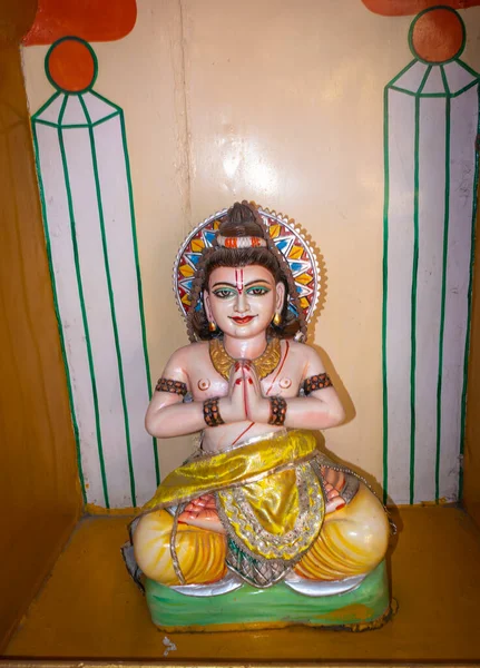 Hindu Religiös Gud Staty Från Olika Vinkel Bild Tas Haridwar — Stockfoto