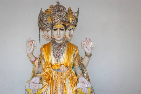 Estátua Deus Religioso Hindu Imagem Ângulo Diferente Tirada Índia Haridwar — Fotografia de Stock