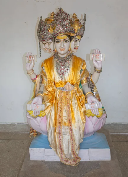 Estátua Deus Religioso Hindu Imagem Ângulo Diferente Tirada Índia Haridwar — Fotografia de Stock