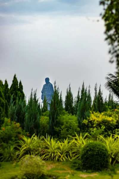 statue of unity the world tallest statue with bright dramatic sky at day from different angle image is taken at vadodra gujrat india on July 10 2022.