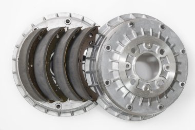 Brake shoes and drums clipart