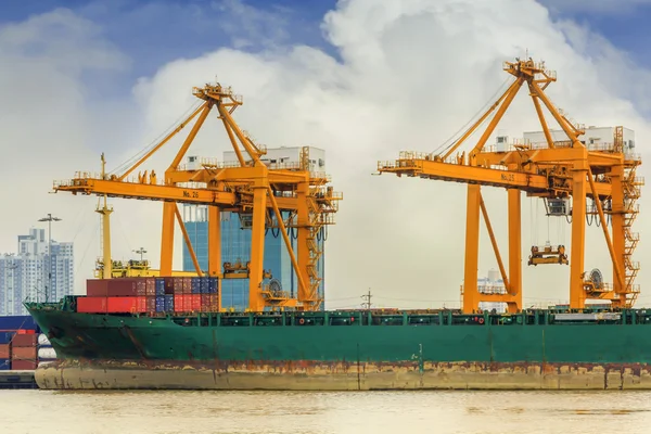 Containerschip lading vracht — Stockfoto