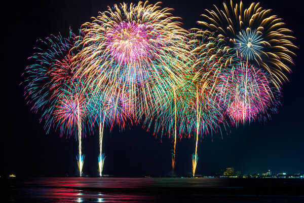 Colorful fireworks — Stock Photo, Image