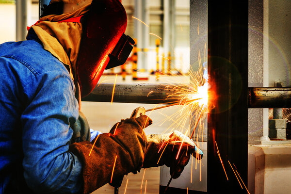 Welder working