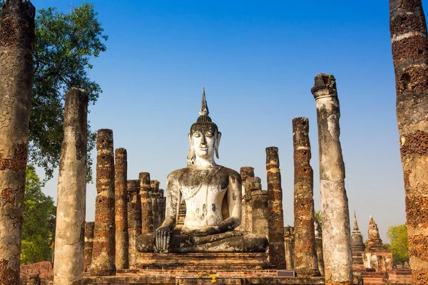 Parque histórico de Sukhothai como província de Sukhothai na Tailândia — Fotografia de Stock