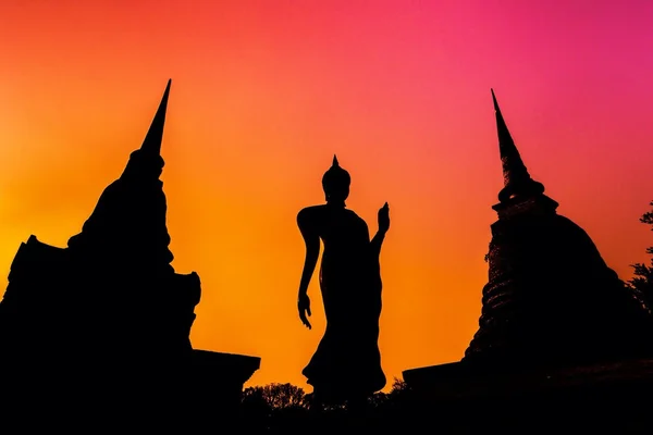 Sukhothai Tayland sukhothai il olarak Tarih Parkı — Stok fotoğraf
